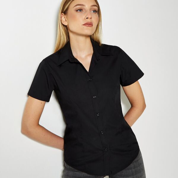 Women's workforce blouse short-sleeved (classic fit) Thumbnail